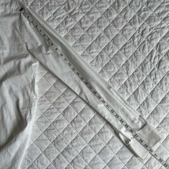 Suitsupply White Egyptian Cotton Dress Shirt, 17L - Picture 4 of 7